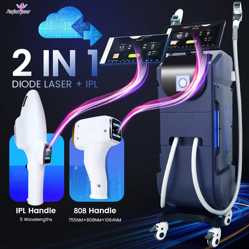 CE/FDA/RoHS E-Light Painless Hair Removal Laser Acne Device