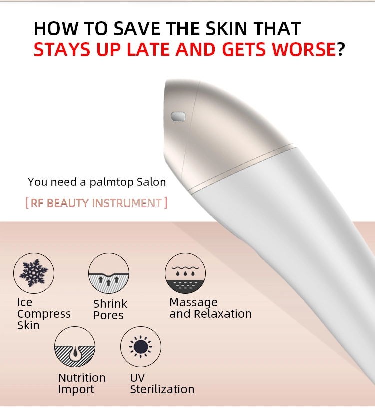 RF Radio Frequency EMS LED Wrinkle Remover Microneedling Machine Beauty Device