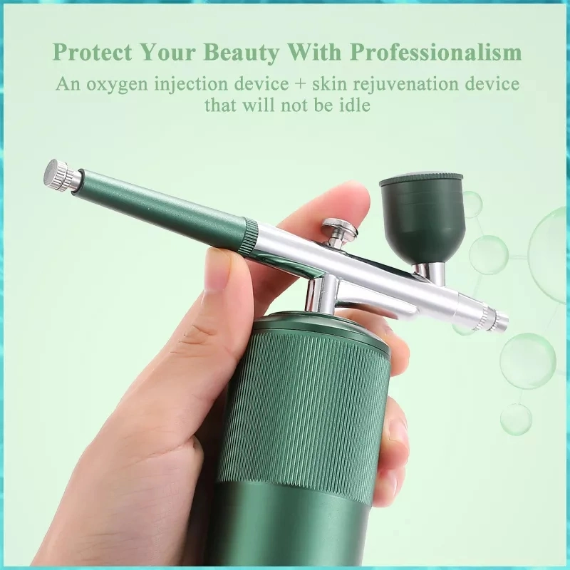 High Quality Makeup Sprayer Professional Super Nano Mist Hydrogen Ion Oxygen Injection Facial Skin Care Airbrush Oxygen Injector